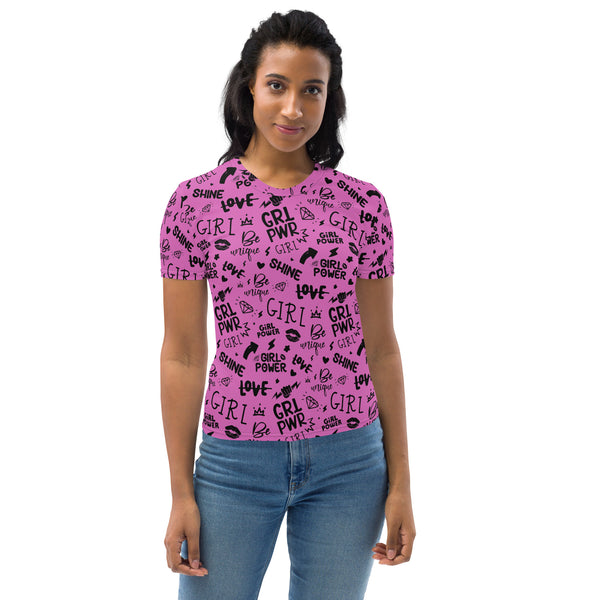 Pink Girl Power Graphic Tee