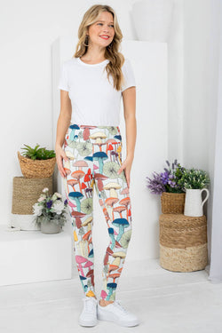 Mushroom Print Leggings