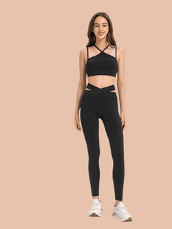 Crisscross Cutout Sports Leggings | Available in 3 Colors