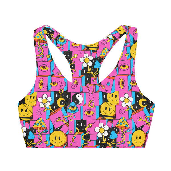 Groovy 70s Girls' Seamless Sports Bra (Ages 3 - 11)
