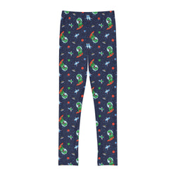 SHE REBEL - Space Dinosaur Girls' Leggings (Ages 18 M - 12 Years)