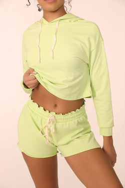 ALAMAE APPAREL - French Terry Cropped Hoodie | Available in 6 Colors