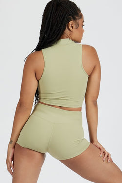 High Neck Cut Off Tank | Available in 5 Colors