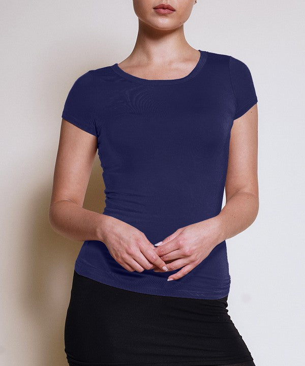 FABINA - Eco-Friendly Bamboo Crewneck Top | Available in 8 Colors