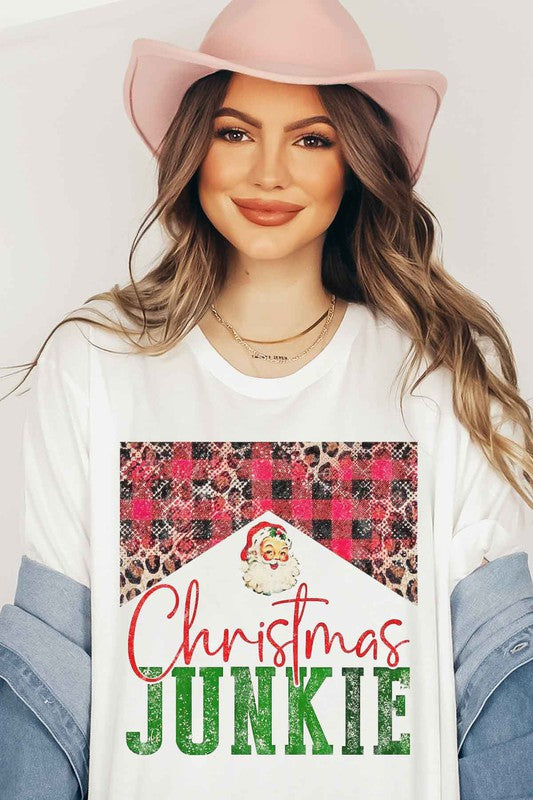 Christmas Junkie Graphic Tee | Plus Size