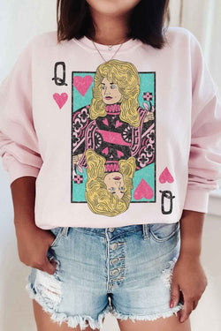 Dolly Queen of Hearts Sweatshirt | Plus Size