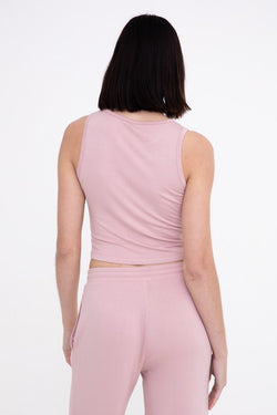 MONO B - Lounge Terry Cropped Tank Top | Available in 2 colors
