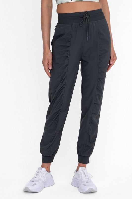 MONO B - Ruched Front Active Joggers