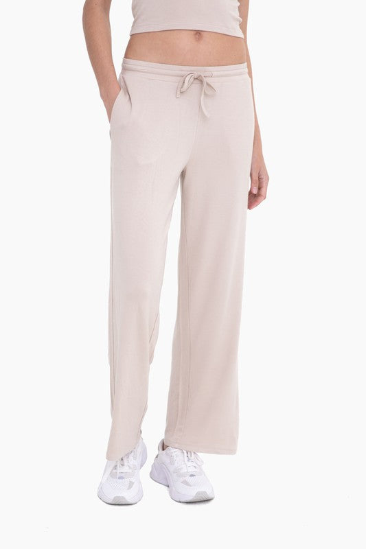 MONO B - Mid-Rise Lounge Terry Pant | Available in 2 Colors