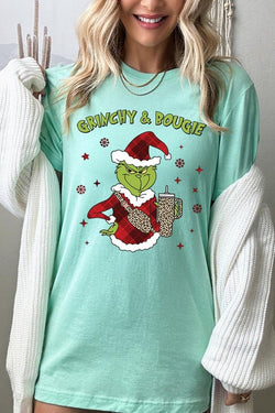 Grinchy and Bougie Unisex Christmas Tee