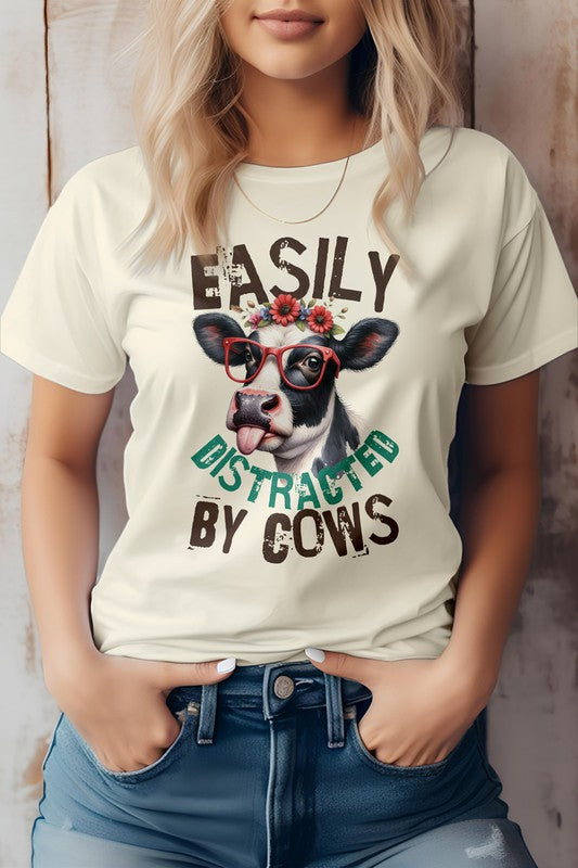 Easily Distracted by Cows Tee