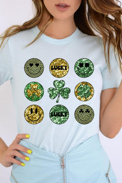 Smile Face St Patrick's Day Tee