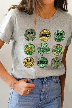 Smile Face St Patrick's Day Tee