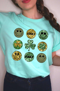 Smile Face St Patrick's Day Tee