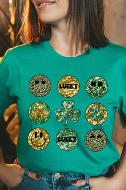 Smile Face St Patrick's Day Tee
