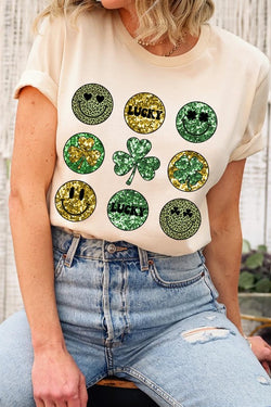 Smile Face St Patrick's Day Tee