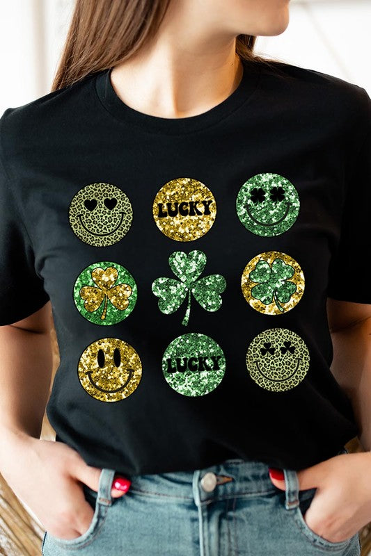 Smile Face St Patrick's Day Tee