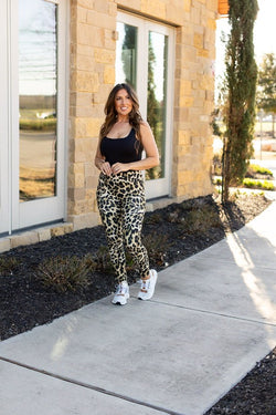 Leopard Leggings with Pockets