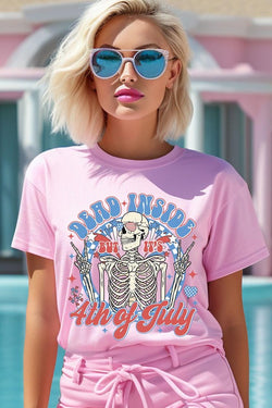 Dead Inside 4th of July Graphic Tee