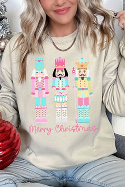 Christmas Nutcracker Graphic Fleece Sweatshirt