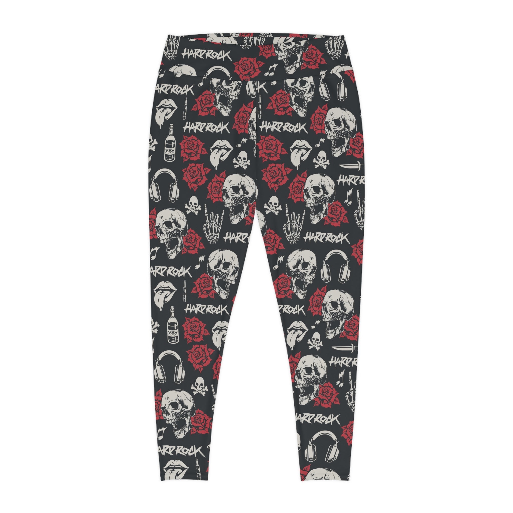 Rock n Roll Lover Print Leggings | Plus Size