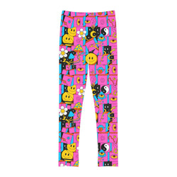SHE REBEL - Groovy 70s Girls' Leggings (Ages 18 M - 12 Years)