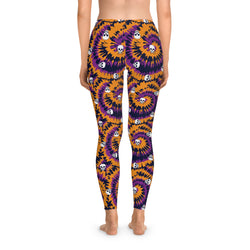Groovy Tie Dye Skull Leggings