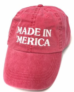 Made in Merica Vintage Washed Baseball Cap | Available in 2 Colors