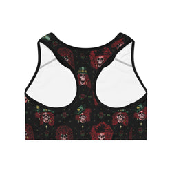 Rock N Roll Never Gets Old Skull Sports Bra