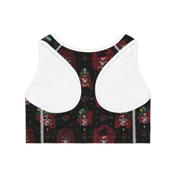 Rock N Roll Never Gets Old Skull Sports Bra