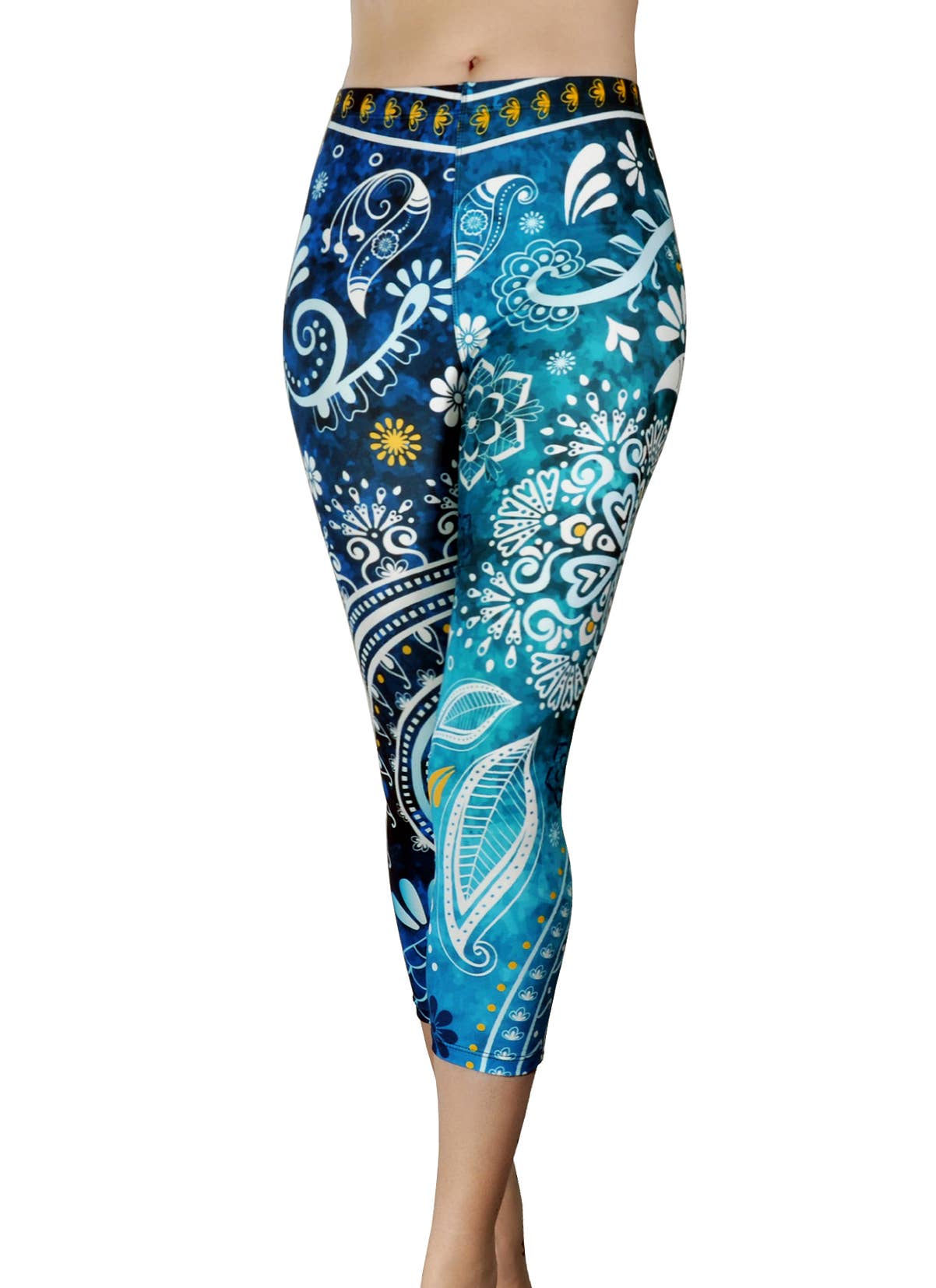 COMFY YOGA - Aquamarine Yoga Capris