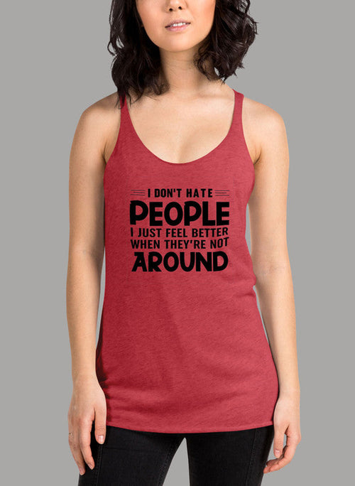 I Don't Hate People Tank Top | Available in 3 Colors