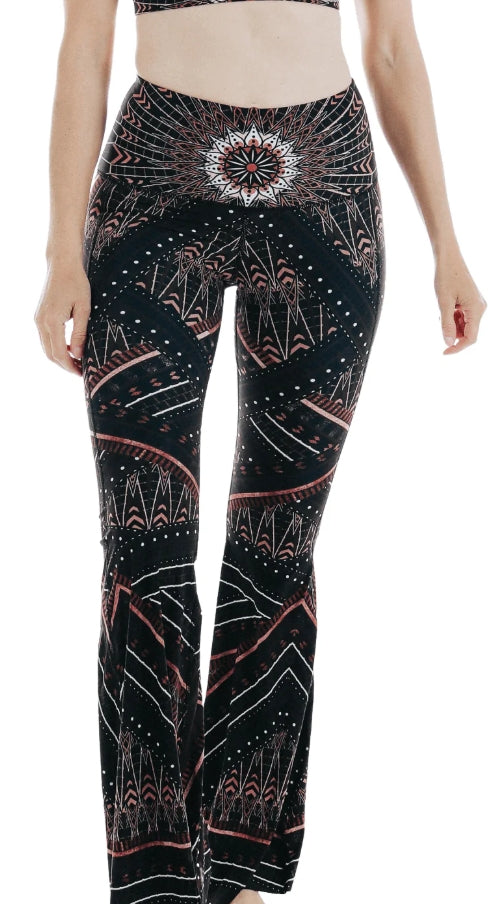 Humble Warrior Printed Bell Bottoms