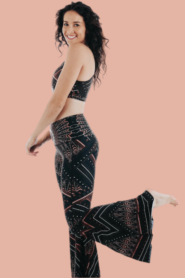 Humble Warrior Printed Bell Bottoms