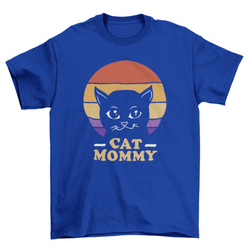 Cat mommy retro t-shirt