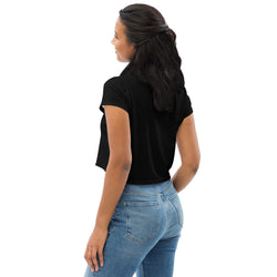 MKV Print Crop Tee in Black