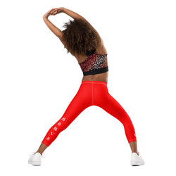 MKV Kids' Leggings in Basic Red