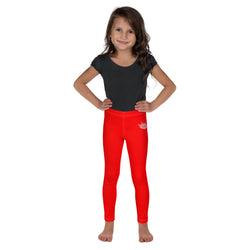 MKV Kids' Leggings in Basic Red
