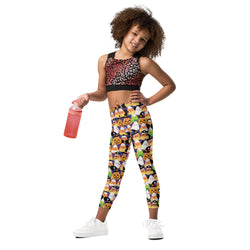 Halloween Candy Corn Kid's Leggings