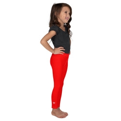 MKV Kids' Leggings in Basic Red