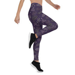 Purple Empower Mid-Waist Leggings