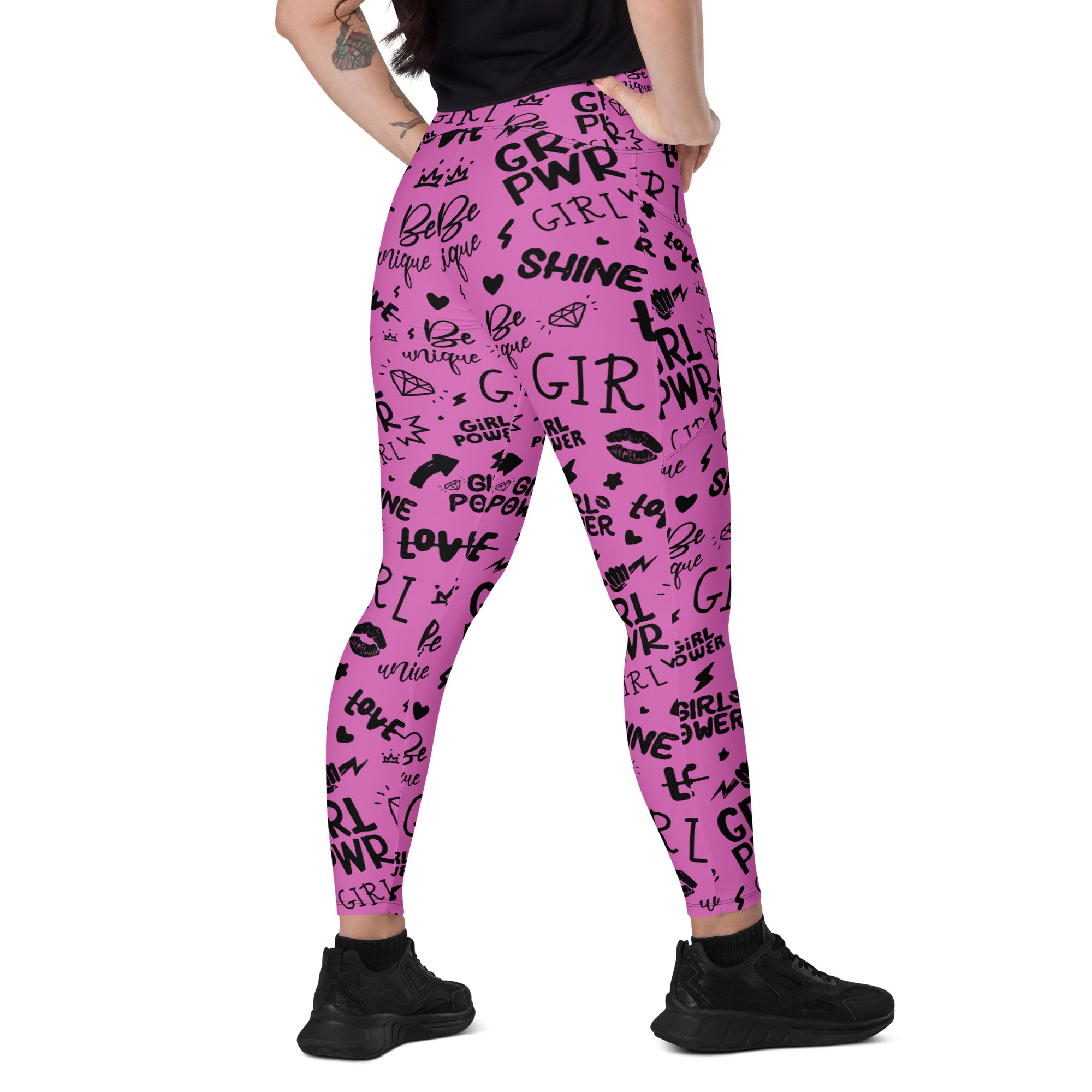 Girl Power Leggings with Pockets | All Sizes