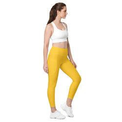 Mustard Yellow Leggings with Pockets | All Sizes