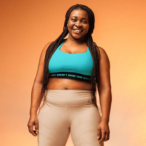 Jaime's "Weight Doesn't Define Your Worth" Longline Sports Bra