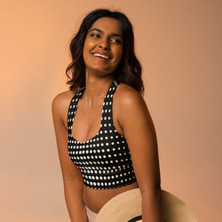 Optical Illusion Longline Sports Bra
