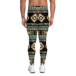 Aztec Print Leggings for Men