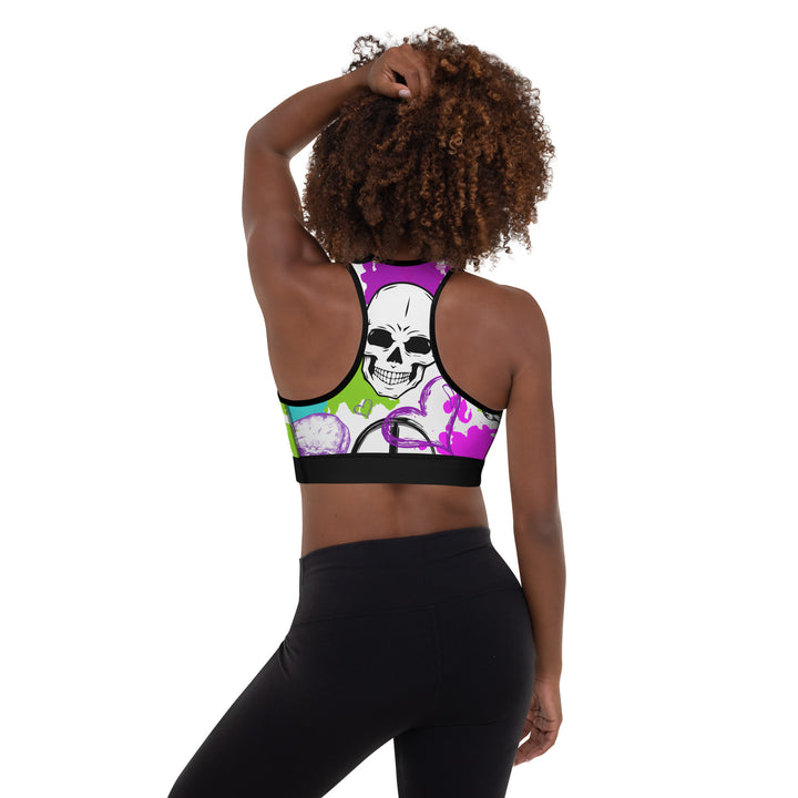 Skull Printed Bra Back