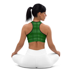 Hanging Christmas Bow Sports Bra