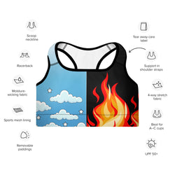 Heaven And Hell Sports Bra
