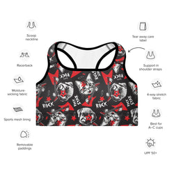 Pet Rock Star Sports Bra